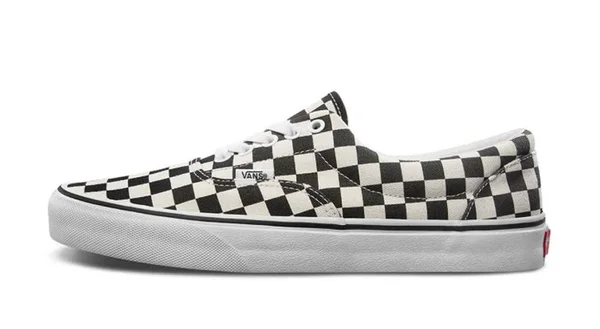 Vans Era &Checkerboard Marshmallow Black& Checkerboard Marshmallow/Black Sneakers/Shoes VN0A4BV4R6R (Size: US 4)