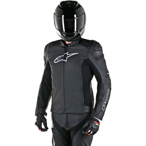 Alpinestars SP-1 Airflow Leather Motorcycle Jacket 46, Black