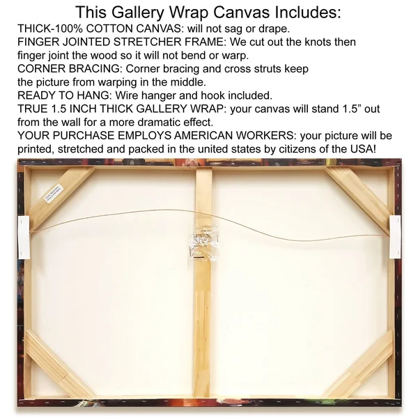 Tangletown Fine Art 30x22 x 30x22 Archway Square I Crop Giclee Print on Gallery Wrap Canvas
