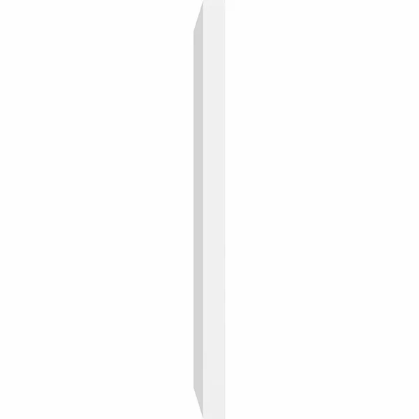 Ekena Millwork GVPVE16X1402SN 16x22W x 14x22H Vertical Surface Mount PVC Gable Vent: Non-Functional - w/ 2x22W x 1-1/2x22H Brickm