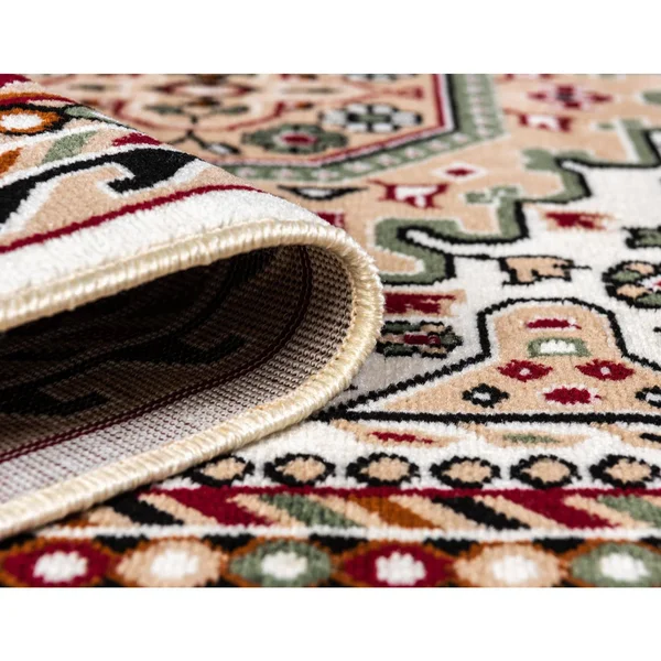 Gharajeh 10x13 Ivory Geometric Large Area Rug