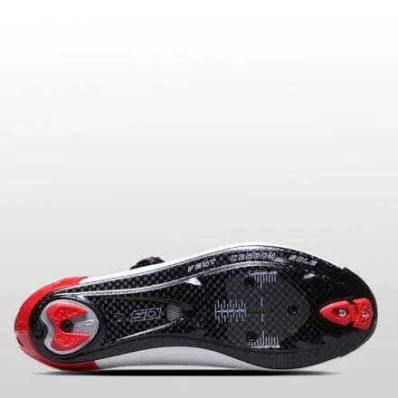 Sidi Wire 2 Carbon Cycling Shoe - White/Black/Red - 44.5