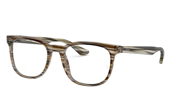 Ray Ban RX5369 Eyeglasses - 5751 Stripped Brown Grey