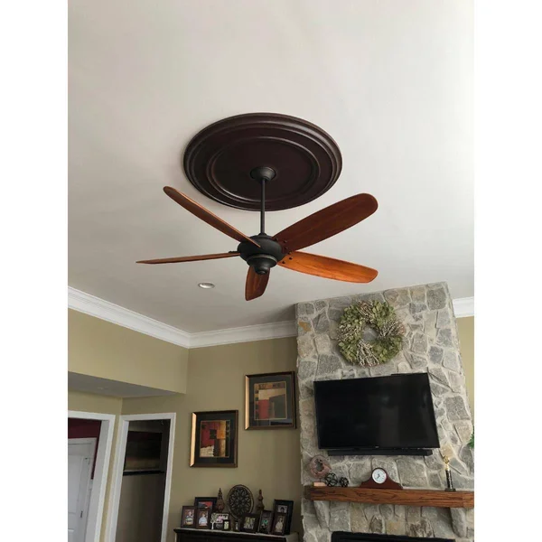 Ekena Millwork CM41CL 41 1/8x22OD x 4x22ID x 2 1/8x22P Classic Ceiling Medallion (Fits Canopies Up to 5 1/2x22)