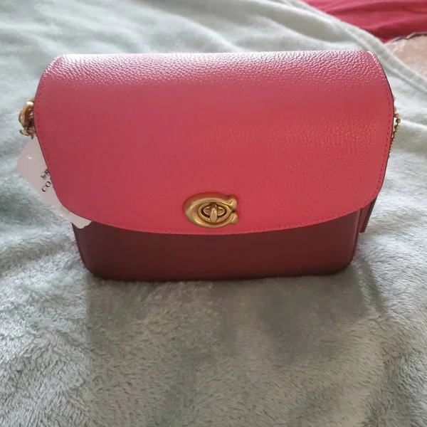 Coach Cassie Crossbody 19 in Colorblock, B4/Confetti Pink Multi