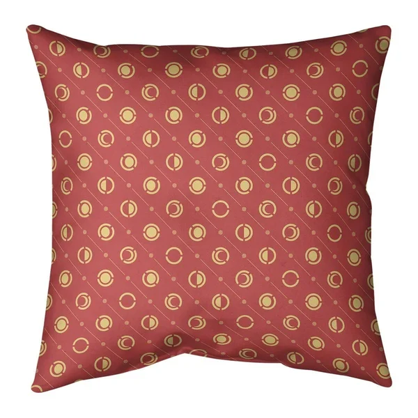 Two Color with Yellow Moon Phases Throw Pillow - 14 x 14 - Blue & Yellow - Faux Suede