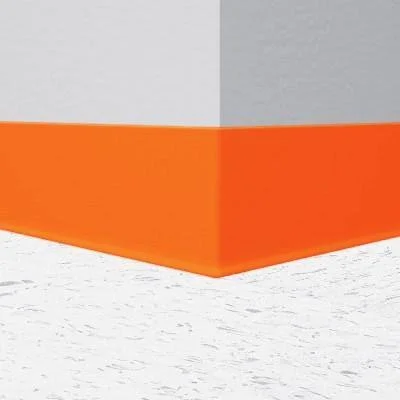 Tarkett - Johnsonite Tangerine Tango 62 Cove 4x22 Vinyl Wall 4x22 x 120& Roll, Cove (with Toe)