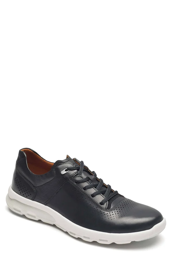 Rockport Let&s Walk Plain Toe, Men's, Black Leather, Size: 9.5