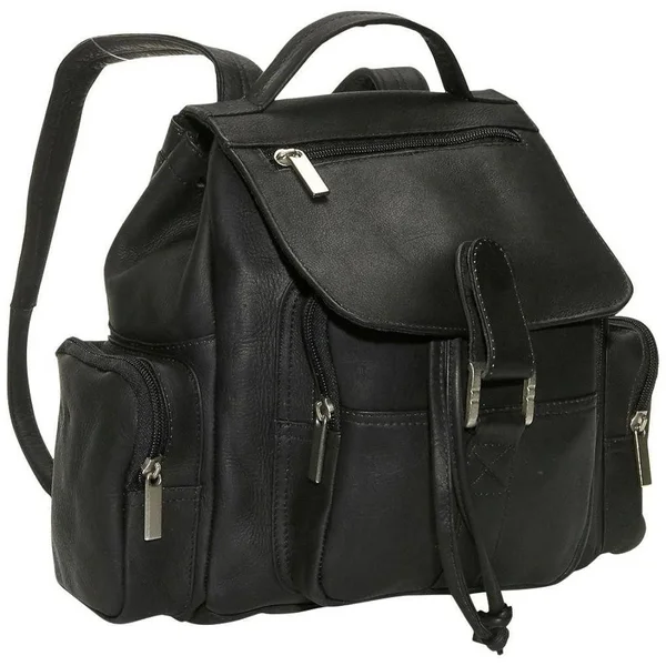 David King Mid Size Top Handle Backpack Black
