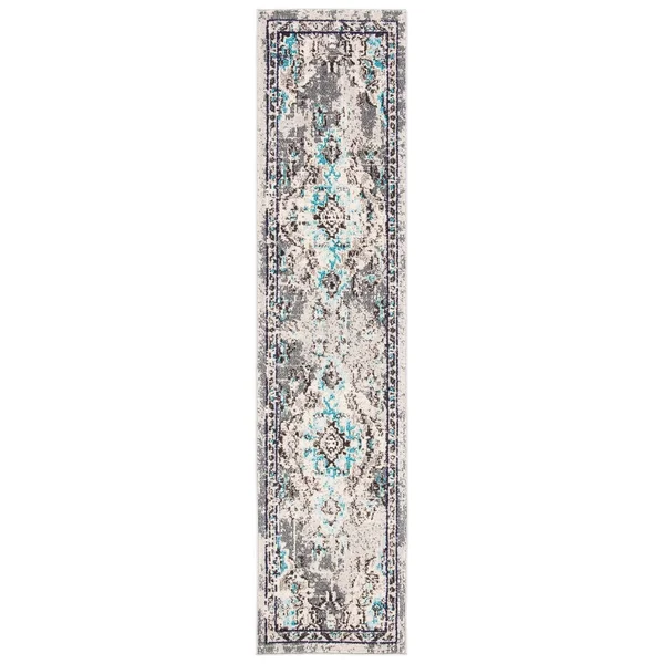 5&3x22 x 7&6x22 Rectangular Area Rug, Teal, Safavieh