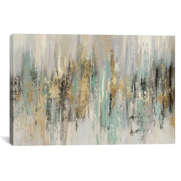 iCanvas Tom Reeves Dripping Gold 40x22 x 60x22 Canvas Wall Art Multi