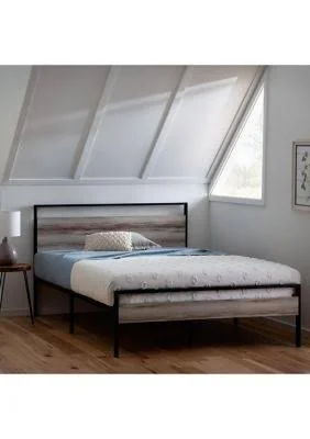 Dream Collection Platform Bed Frame - Full - Gray Brown