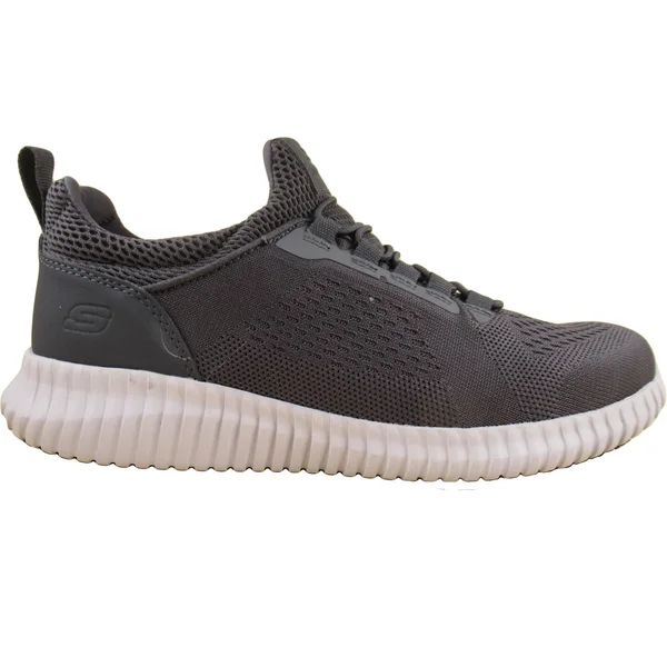 Skechers Men's Work Relaxed Fit Cessnock Slip Resistant Shoe, Charcoal