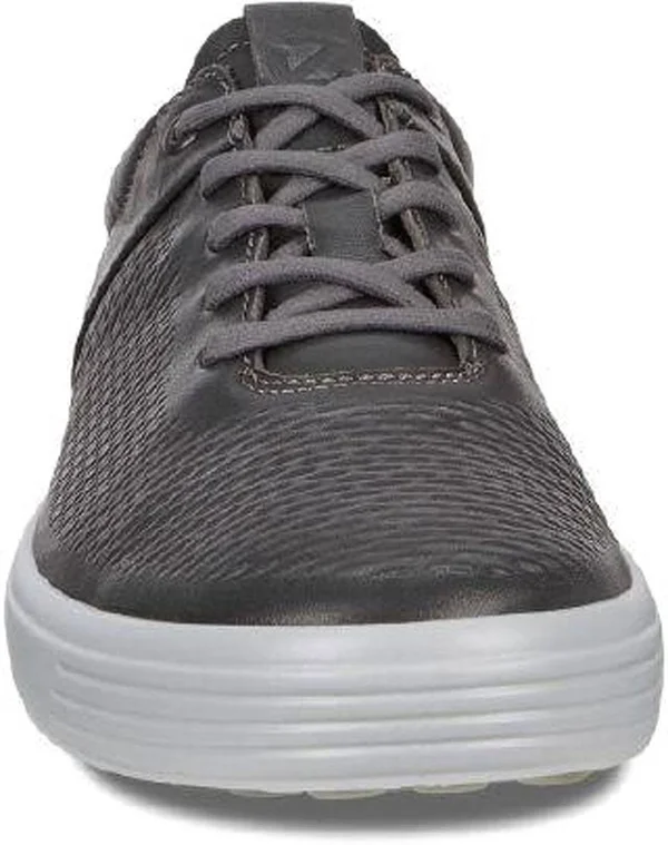 Ecco Men's Soft 7 Premium Tie Sneaker - Titanium, 10-10.5