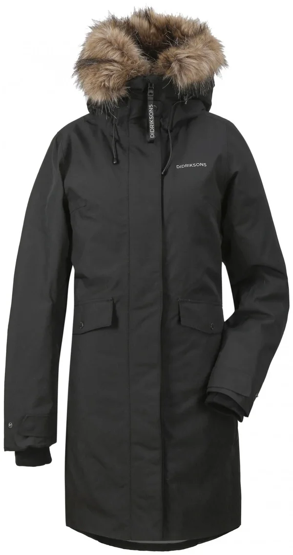 Didriksons Erika Womens Parka Black 36