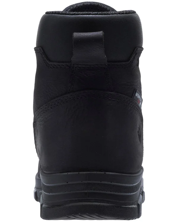 Men's Wolverine Chainhand Waterproof Soft Toe Work Boot, Size: 13, Black