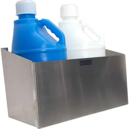 Speedway Motors Utility Rack for Two Fuel Jugs - Mill Finish Aluminum