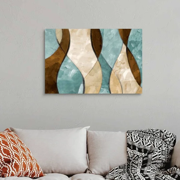 Blue Lyrical I - Canvas Wall Art, 36x24, Great Big Canvas