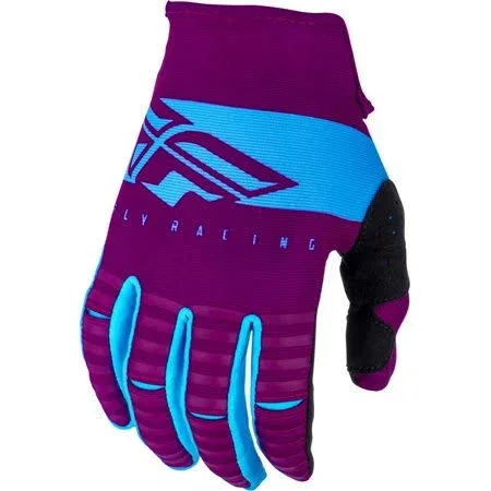 Fly Racing Kinetic Shield Youth Gloves, Size: One size, Purple