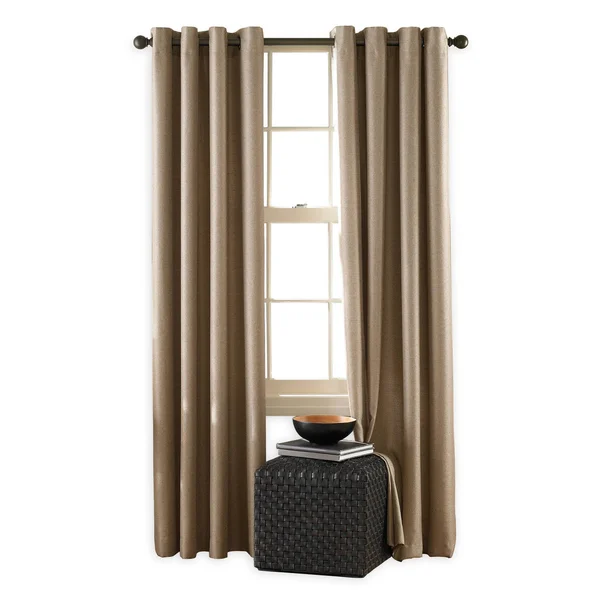 Curtainworks Monterey Lined Curtain Panel Linen 144