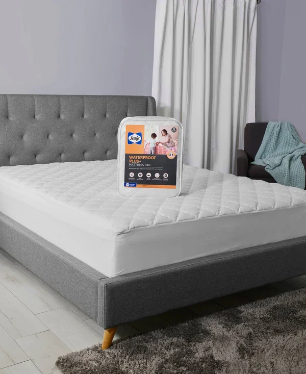 Sealy Waterproof Plus+ Mattress Pad - Size: King, White
