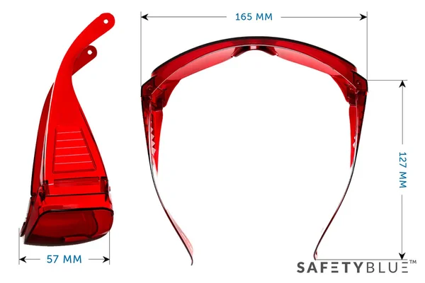 Sleep Savior Fit-Over - Red Blue Light Blocking Glasses by SAFETYBLUE