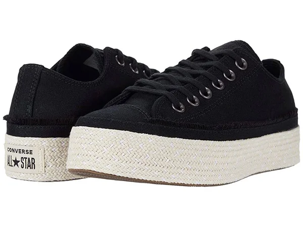 Converse Trail to Cove Espadrille Chuck Taylor All Star (Black Size 11) Womens Canvas Shoes