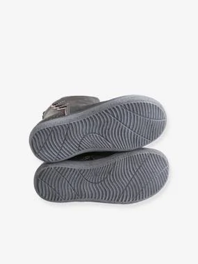 Leather Boots for Girls, Designed for Autonomy Grey