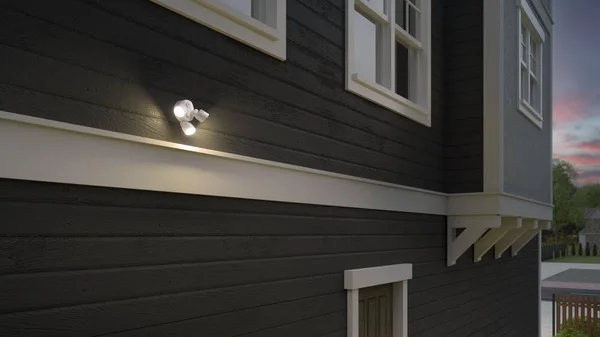 Lithonia Lighting 150-Watt EQ White LED Dusk-to-Dawn Floodlight Polyester - HGXLED3RHALOSWW2PEWH