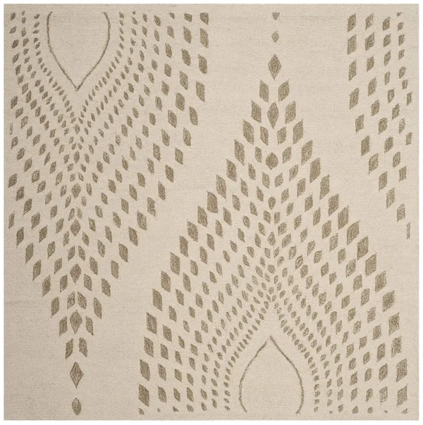 Safavieh Bella BEL126B Sand, Brown Rug 5& x 5& Square