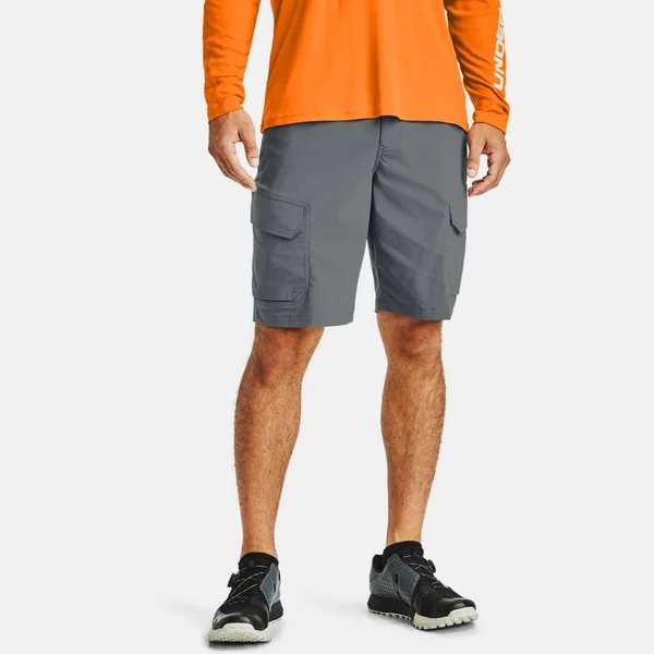 Under Armour Men's Fish Hunter Cargo Shorts - Gray, 30