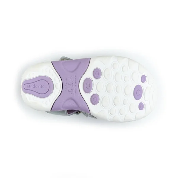 Stride Rite SRT Luna - Girls 9.5 Toddler Silver Sandal Medium