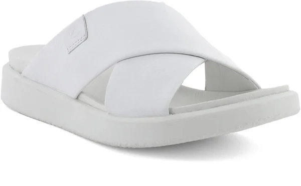 Ecco Flowt LX Slide Sandals - Women's, White, Size: 4.0M