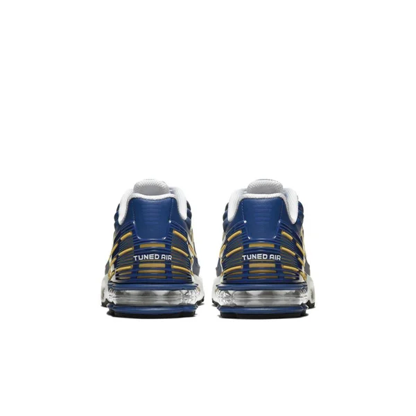 Nike Boys& Big Kids& Air Max Plus 3 Casual Shoes in Blue Size 5.0 - Leather