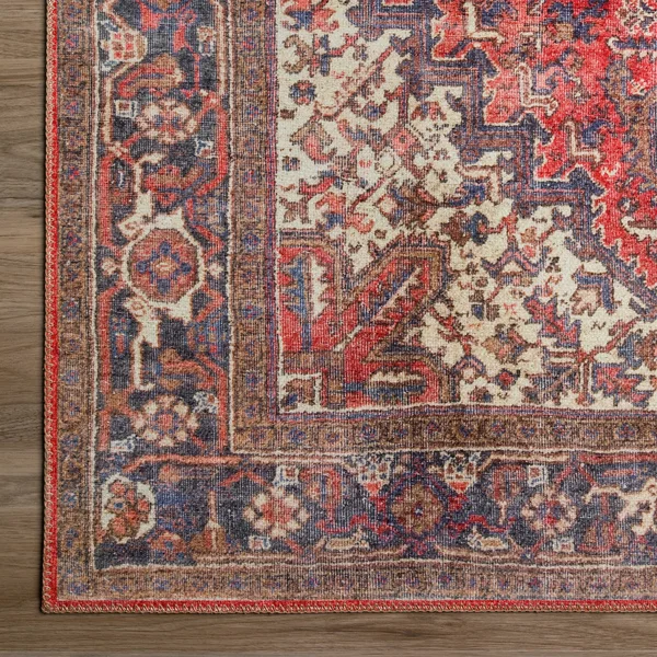 Addison Rugs Kensington 5& x 7&7x22 Fabric Non-Skid Area Rug in Earth Brown