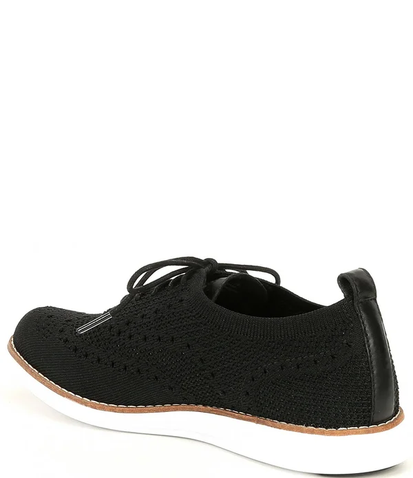 Cole Haan Women's Original Grand Wingtip Oxford Black Knit 7.5