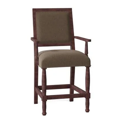 Ramsey 24x22 Counter Stool Fairfield Chair Body Fabric: 9508 Smoke, Color: Montego Bay