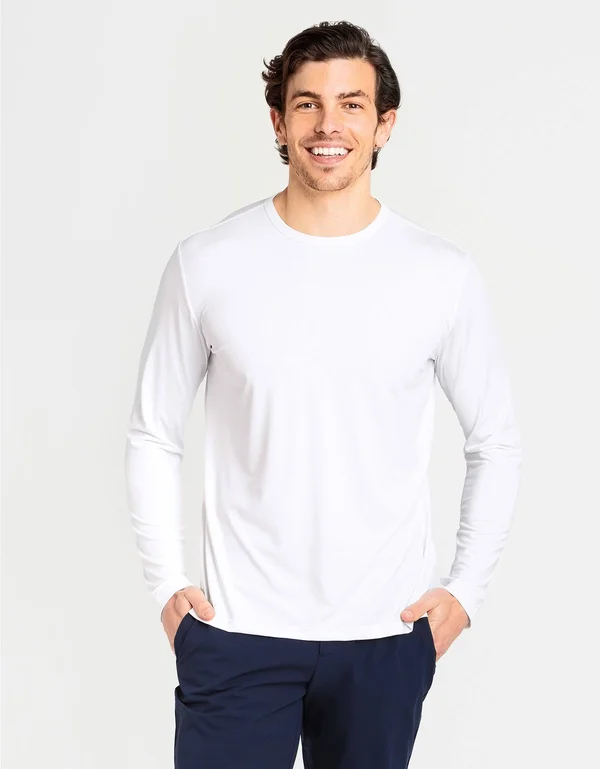 Solbari UPF 50+ Men's Sun Protection Long Sleeve Fitness Active T-Shirt - UV Protection, Sun Protective