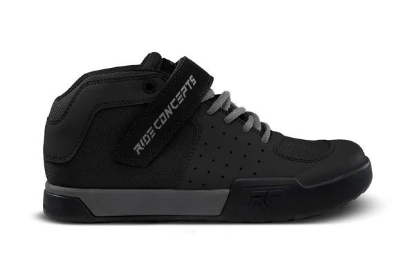 Ride Concepts - Youth Wildcat Shoes, Size 3 in Black/Charcoal