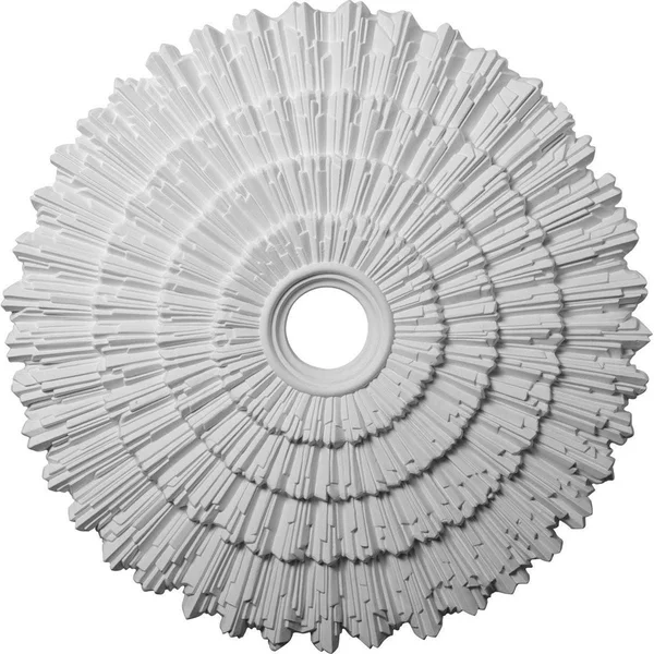 24 3/4x22OD x 3 1/4x22ID x 1 7/8x22P Eryn Ceiling Medallion (Fits Canopies Up to 4x22), Hand-Painted Burnished Mahogany Crackle