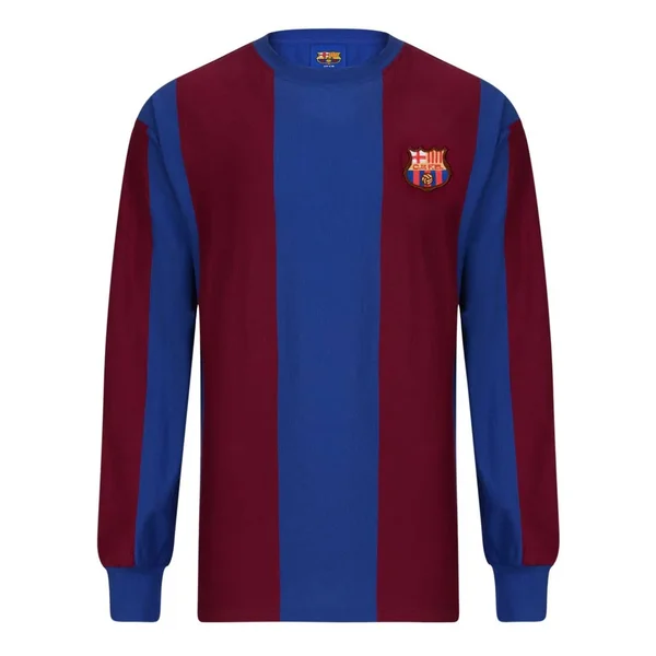 Score Draw Barcelona 1974 Long Sleeve Retro Football Shirt