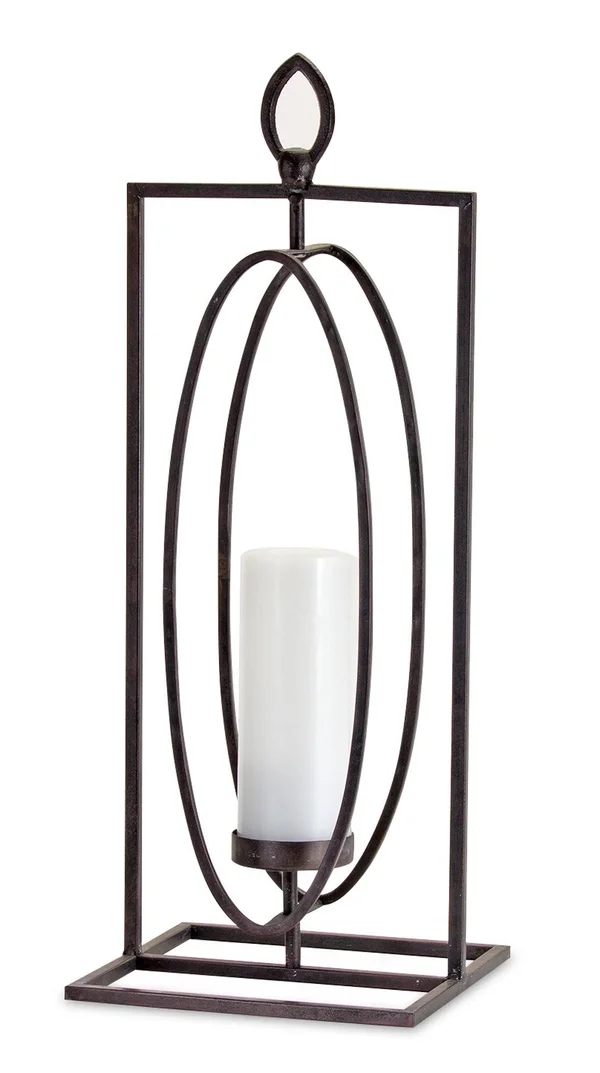 Candle Holder 24x22H (Set of 2) Iron - 9 x 9 x 24