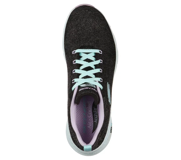 Women's Skechers Arch Fit Comfy Wave Sneaker, Size: 7, Black