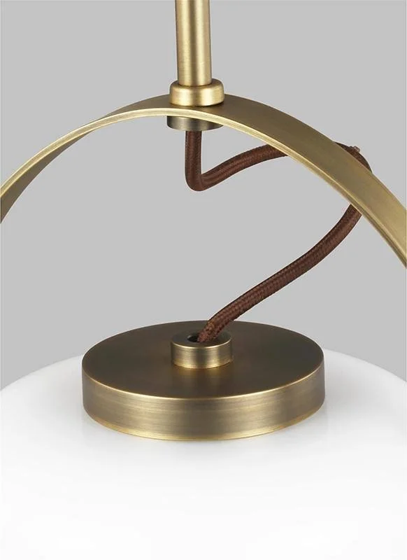 Generation Lighting - LP1001TWB - One Light Pendant - Hazel - Time Worn Brass