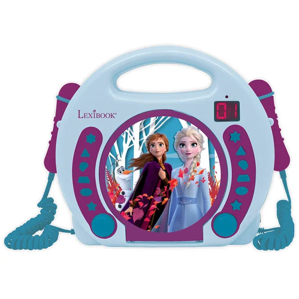 Lexibook RCDK100FZ CD Player with 2 Mics Disney Frozen
