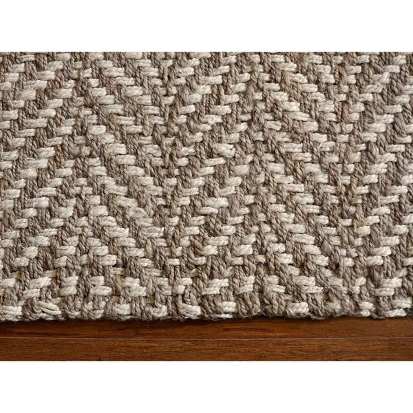Anji Mountain Sandscape 5& x 8& Jute Rug