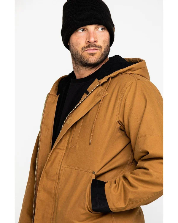 Dickies Men's Duck Flex Mobility Jacket - TJ376, Brown Duck