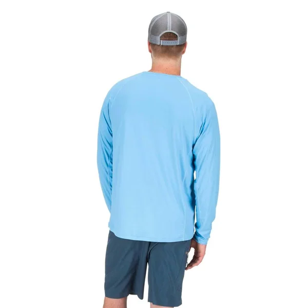 Simms Solarflex Crewneck - Solid Sterling, XL