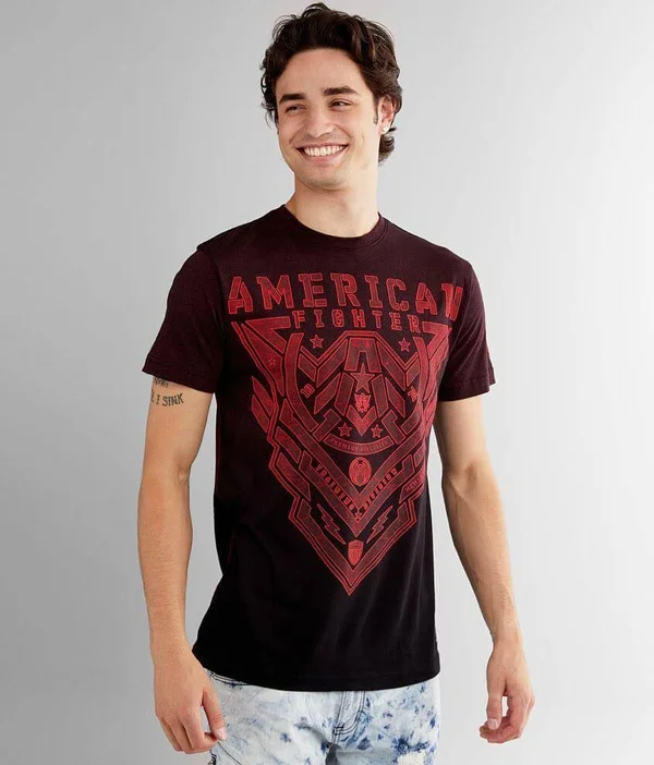 American Fighter Kendleton T-Shirt - Red/Black XX-Large, Men's