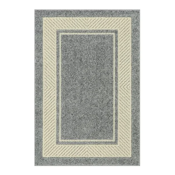 Maples Estate Border Rug - Grey, 3x5 ft